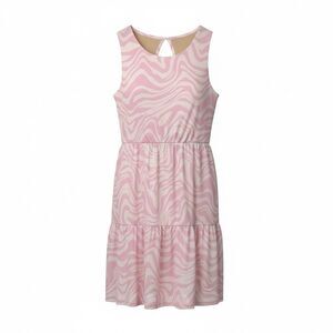 AFRM Pink Abstract Swirl Mesh Mini Dress XS Retro Y2K